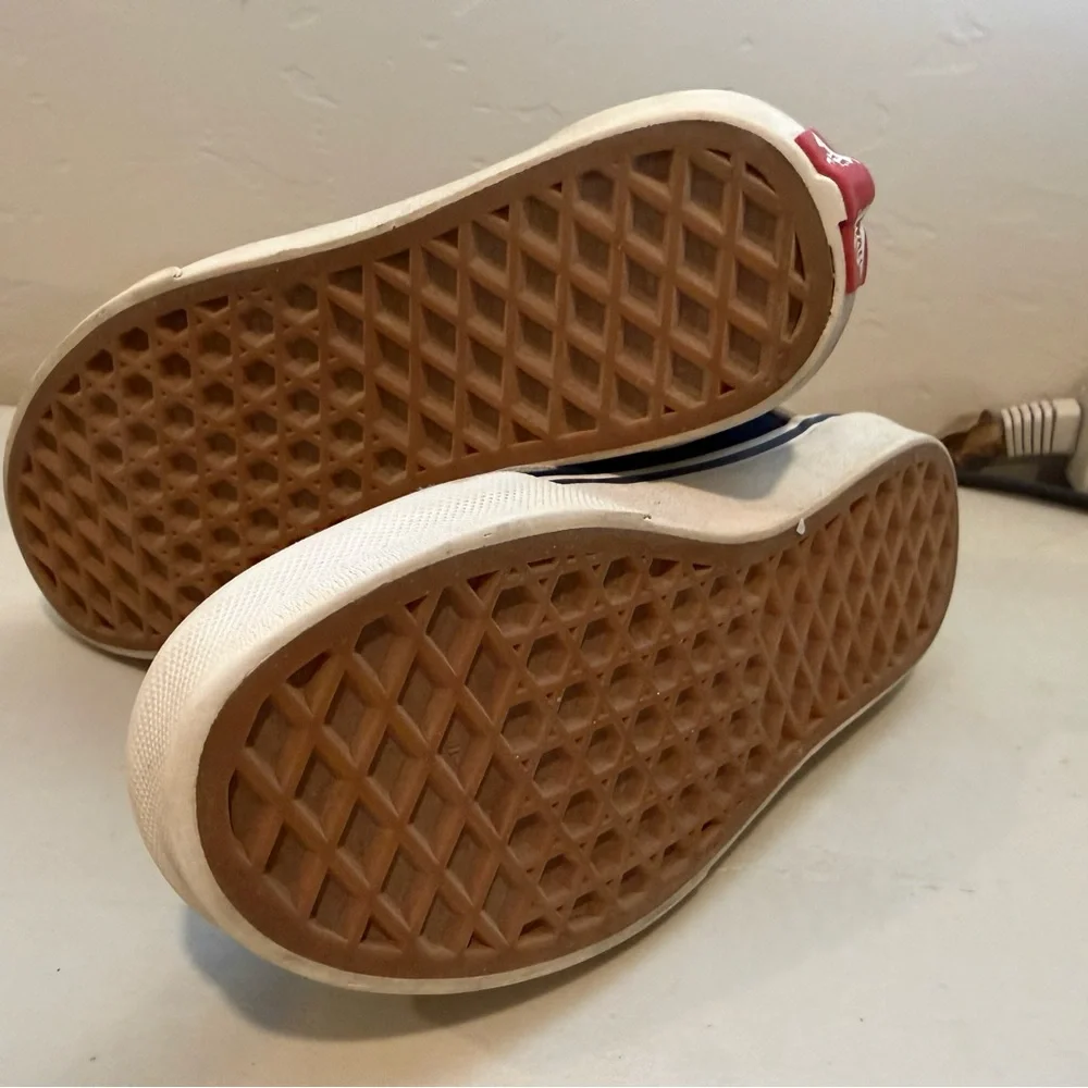 Vans Kids Sneakers Size 13 Old School V Logo Pop Skate Shoes Unisex Blue/Gray‎